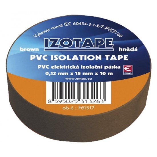 Izolačná páska PVC 15 10m hnedá