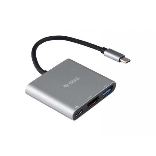 Adaptér YENKEE USB C na HDMI, USB,C,A YTC 031
