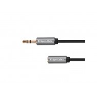 Kábel 1x JACK 3.5 mm konektor - 1x JACK 3.5 mm zdierka 3m KRUGER&MATZ