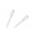 Kábel CABLETECH KPO3725-1.8 plochý HDMI 1,8m, biely