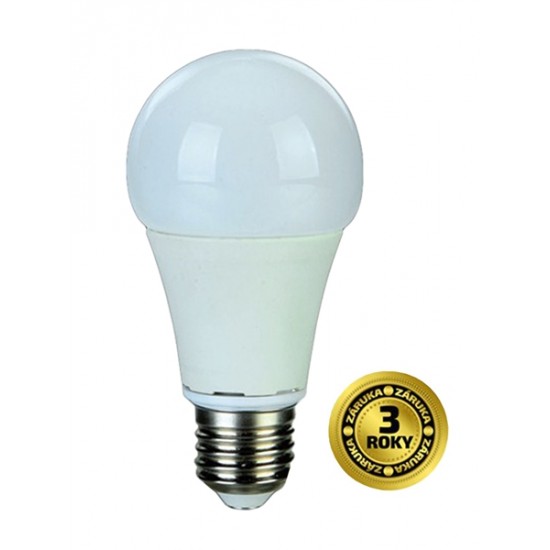 LED žiarovka, klasický tvar, 10W, E27, 3000K, 270°, 810lm
