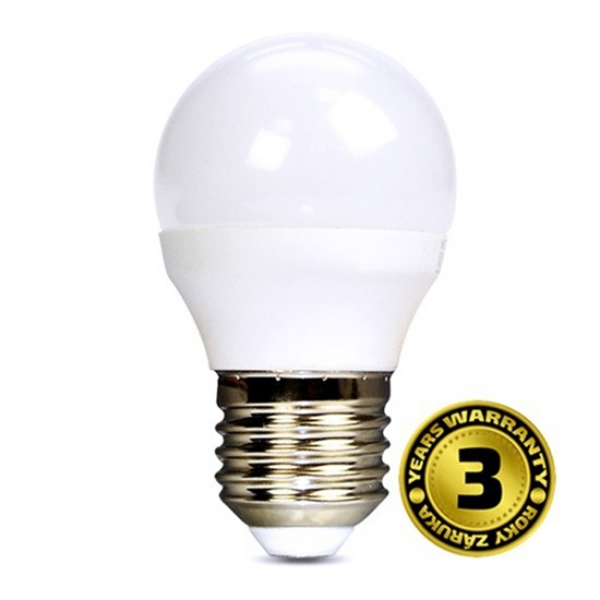 Žiarovka LED G45 E27 6W biela studená SOLIGHT