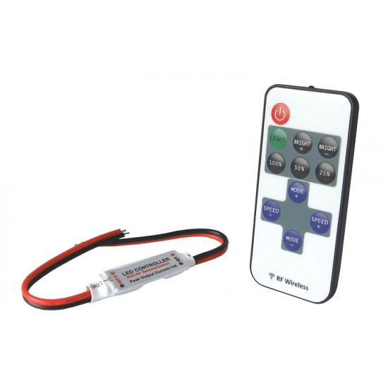 LED kontrolér, stmievač pre jednu farbu, RF OLP02