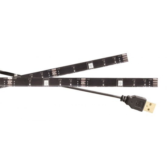 LED pásik s USB, 2x 50 cm, RGB KÖNIG KNM-ML2RGB