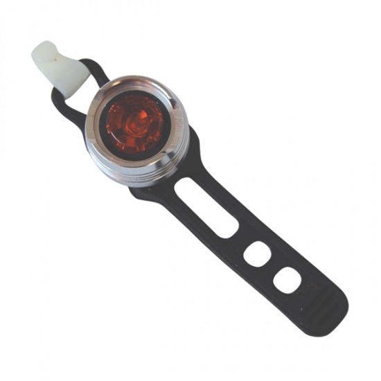 Svietidlo na bicykel zadné, 1 LED, biele