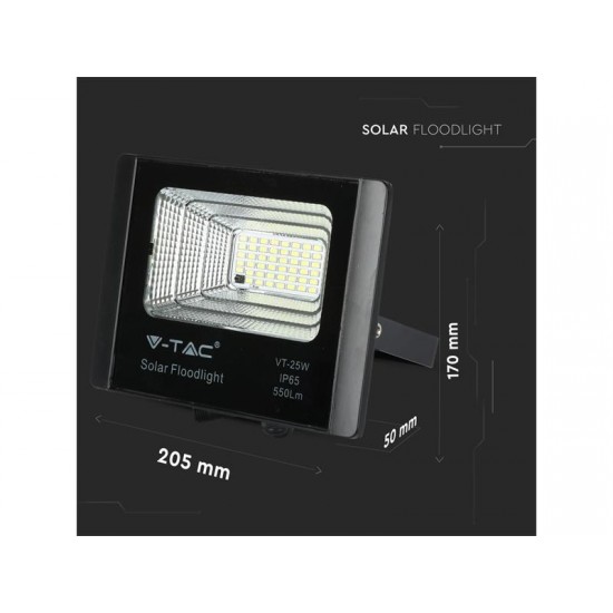 Svietidlo solárne V-TAC VT-25W 12W 6000K