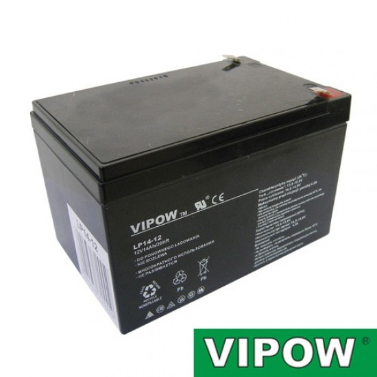 Batéria olovená 12V/ 14Ah VIPOW bezúdržbový akumulátor