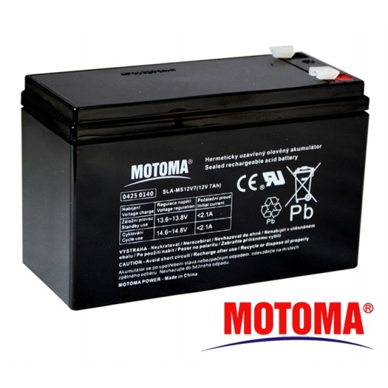 Batéria olovená 12V/ 7,0Ah MOTOMA bezúdržbový akumulátor