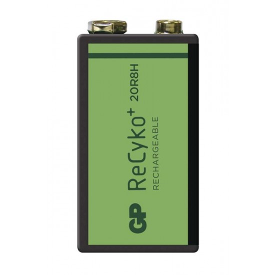 Batéria 6F22 (9V) nabíjacia GP Recyko+ 200mAh