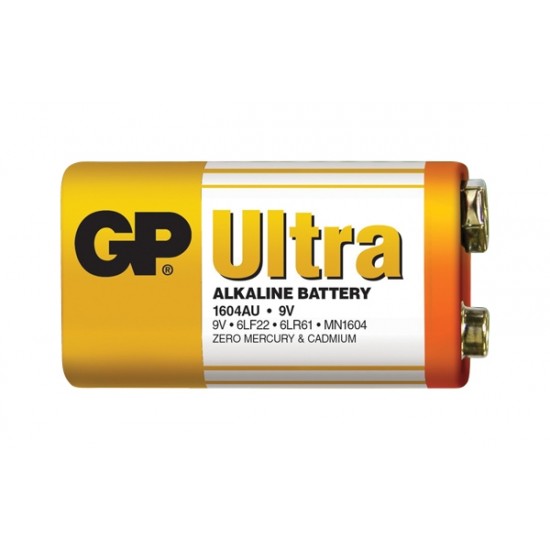 Batéria 6F22 (9V) alkalická GP Ultra Alkaline 9V