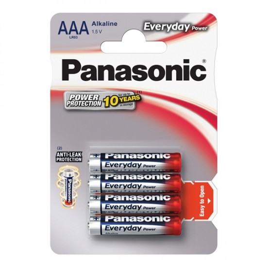 Batéria AAA(LR03) alkalická PANASONIC Everyday Power 4BP Batéria AAA(LR03) alkalická PANASONIC Everyday Power 4BP