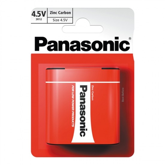 Batéria 3R12 (4,5V) Red zinkouhlíková, PANASONIC