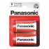 Batéria R20 (D) Red zinkouhlíková, PANASONIC 2BP