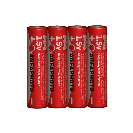 Batéria AAA (R03) Zn AGFAPHOTO 4ks  shrink