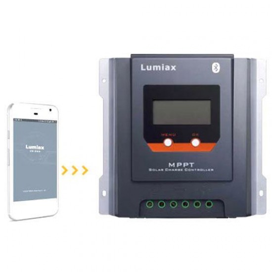 Solárny regulátor MPPT Lumiax MT3075-BT, 12-24V 30A, bluetooth