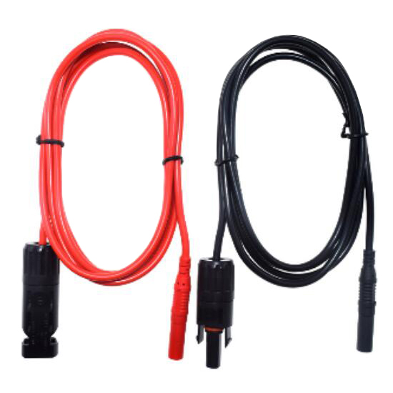 Solárny kábel 4mm2, červený+čierny s konektormi MC4 multimeter, 1m