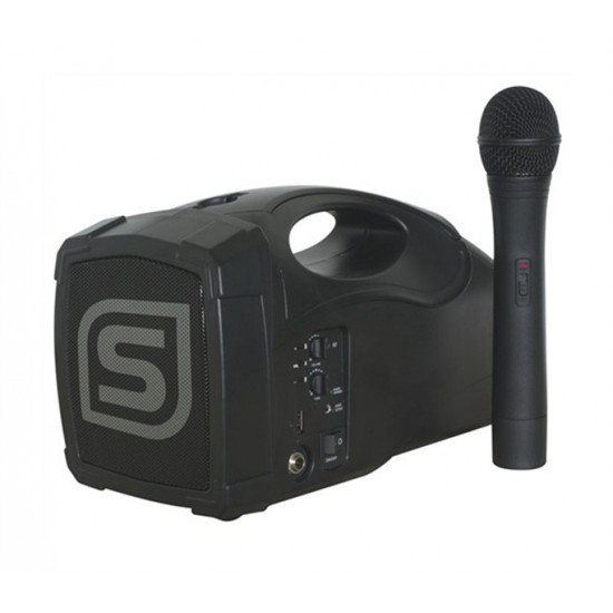 Skytec ST-010, prenosný 6,5 rečnícky systém USB-VHF 30W