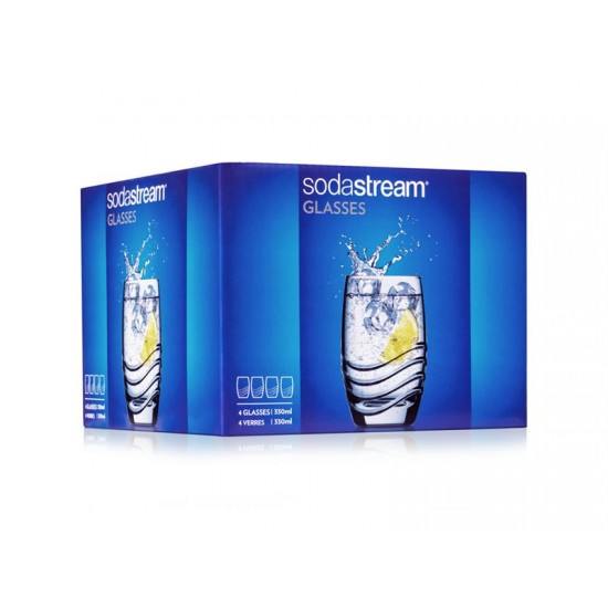 SodaStream Sada 4 dizajnových pohárov