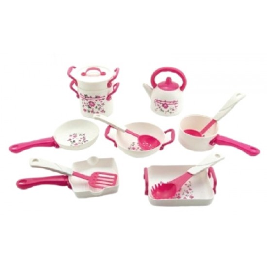 Detská sada riadu TEDDIES PINK