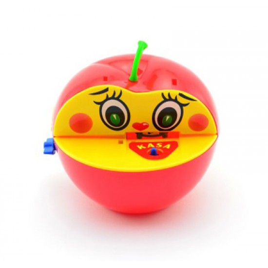 Detská pokladnička TEDDIES Červené jablko s červíkom