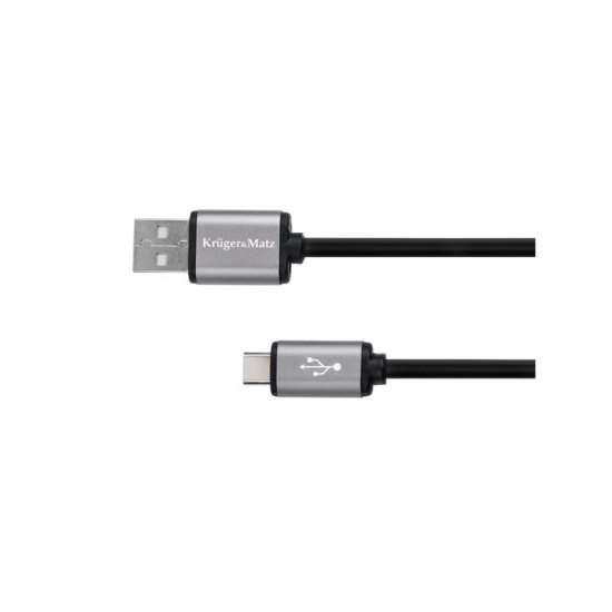 Kábel KRUGER and MATZ KM1240 USB - USB C kábel 1,8m