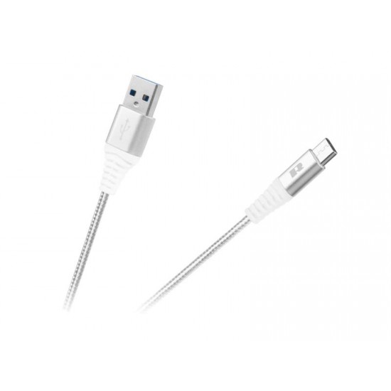Kábel REBEL USB / USB-C RB-6001-050-W 0,5m biely