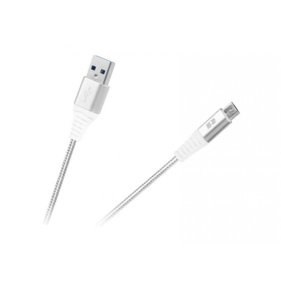 Kábel REBEL USB / Micro USB RB-6000-100-W 1m biely