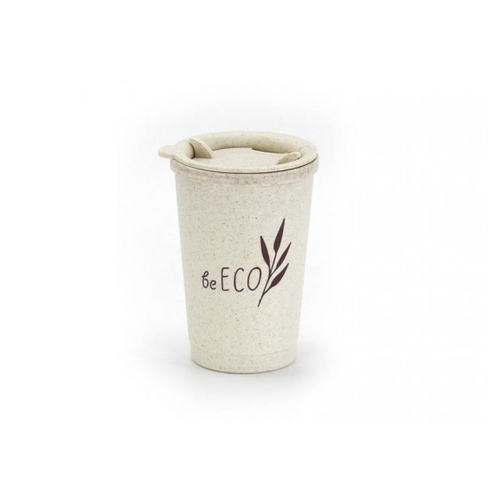 Kelímok s viečkom G21 beECO Espresso 280ml béžový