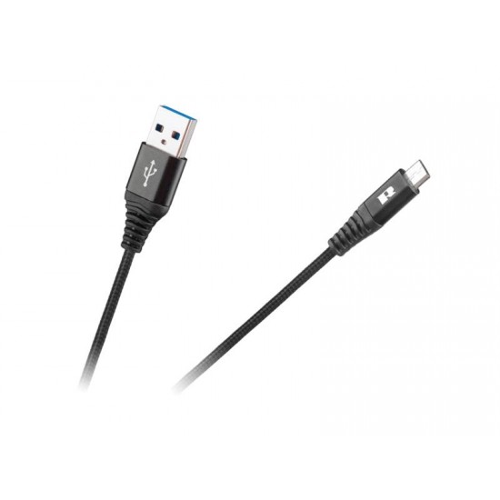 Kábel REBEL USB/Micro USB čierny 2m