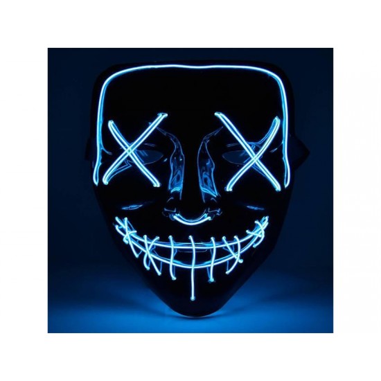 Maska svietiaca 4L modrá