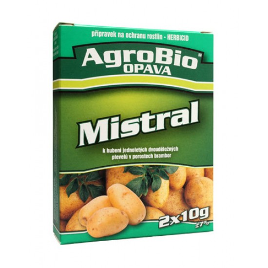 Prípravok proti burinám v zemiakoch AgroBio Mistral 2x10g