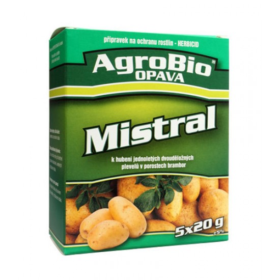Prípravok proti burinám v zemiakoch AgroBio Mistral 5x20g