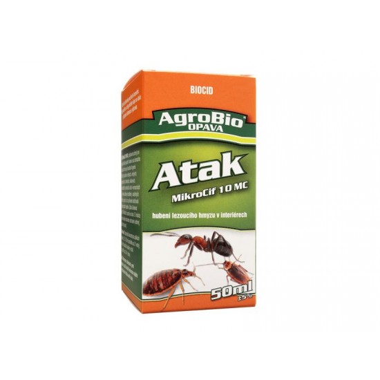 Prípravok proti lezúcemu hmyzu AgroBio Atak DeltaCaps 50ml