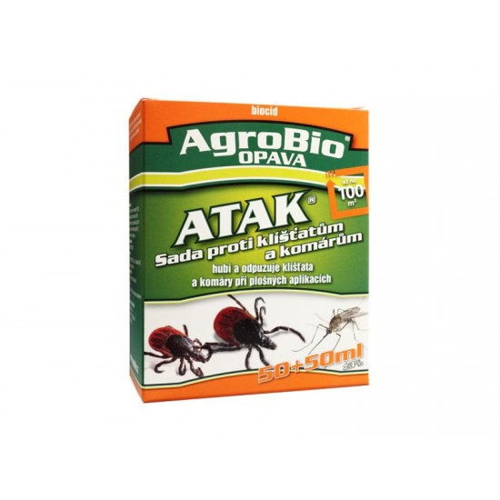 Sada proti kliešťom a komárom AgroBio Atak 100 ml