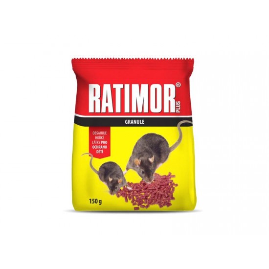 Granule proti myšiam, potkanom a krysám AgroBio Ratimor 150g