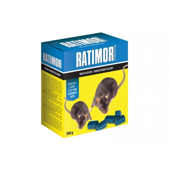 Nástraha proti myšiam, potkanom a krysám AgroBio Ratimor 300g