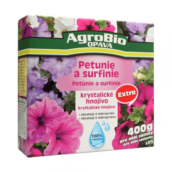 Hnojivo kryštalické AgroBio KH Extra Petunia a surfinie 400g