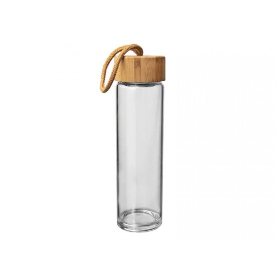 Fľaša na vodu ORION sklo/bambus 0,45L