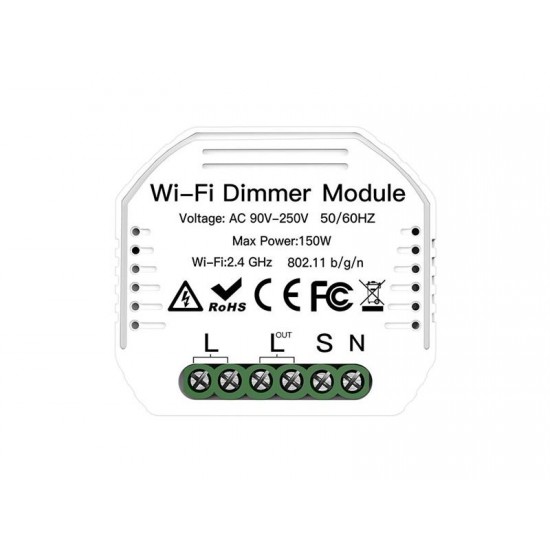 Smart ovládač osvetlenia MOES MS-105 1-kanálový WiFi Tuya