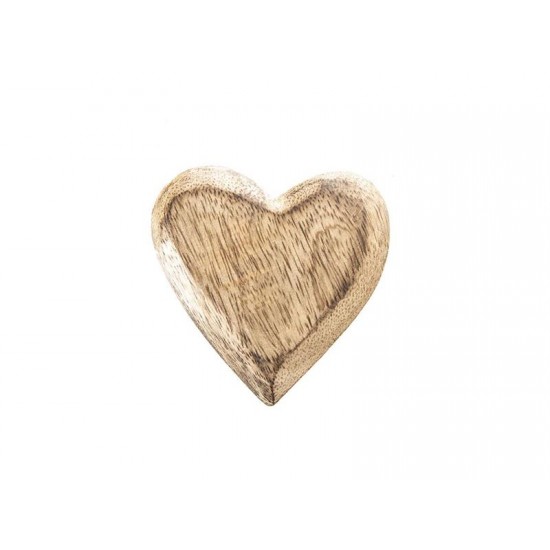 Srdce z mangového dreva ORION 7cm