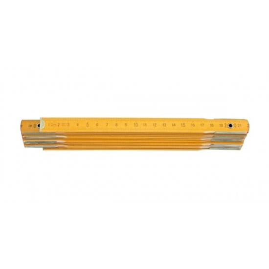 Meter skladací 1m drevený žltý
