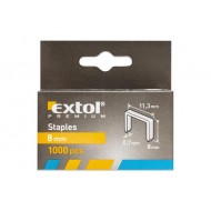 Spony, balenie 1000ks, 8mm, 11,3x0,52x0,70mm, EXTOL PREMIUM Spony, balenie 1000ks, 8mm, 11,3x0,52x0,70mm, EXTOL PREMIUM