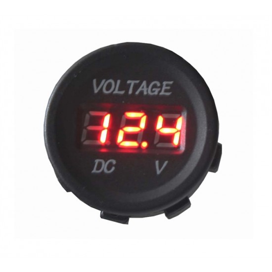 Panelové meradlo DV34530 voltmeter 6-30V červený