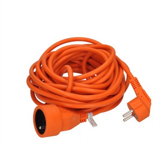 Predlžovací kábel - spojka, 1 zásuvka, oranžová, 7m