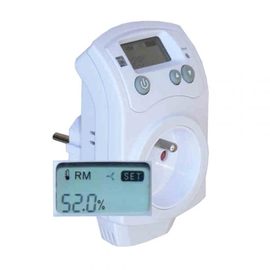 Hygrostat (vlhkomer) HH-810 zásuvkový pre ovládanie odvlhčovačov alebo zvlhčovačov