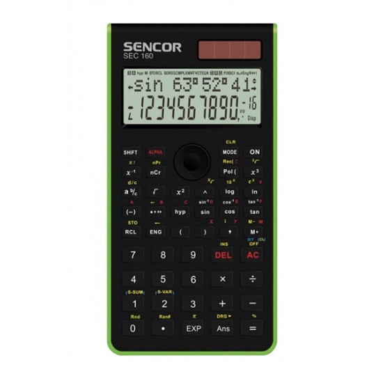 Kalkulačka školská SENCOR SEC 160 GN
