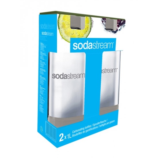 Sodastream fľaša 1l GREY Duo Pack