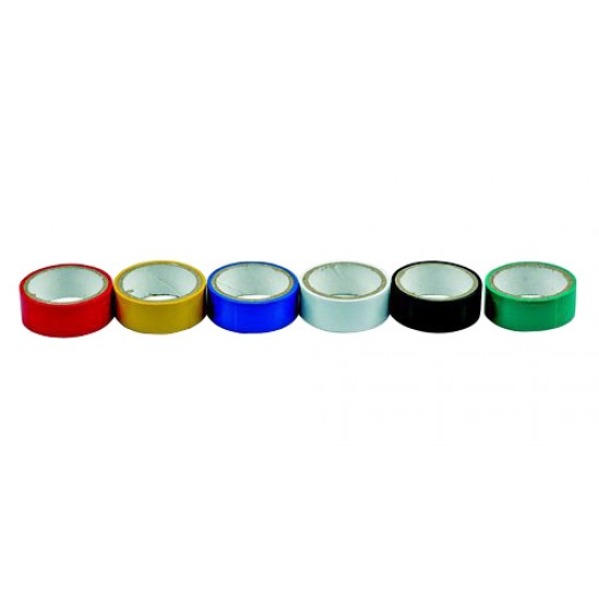 Páska PVC 19 x 0,13 mm x 3 m 6 ks, farebné