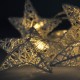 Reťaz vianočné hviezdy biele prepletané SOLIGHT 1V203