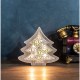 Drevený LED stromček, 6LED, teplá biela